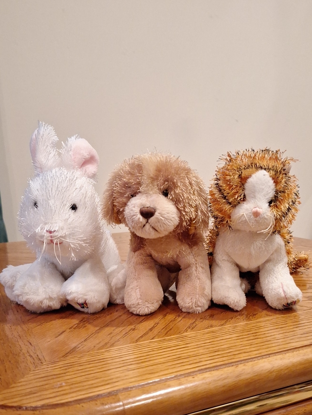 Webkinz Mini Rabbit, Cocker Spaniel & Alley Cat Stuffed Animals (Set of 3)